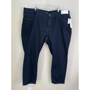 NEW Liz Claiborne Womens 26W Sara‎ Slim Leg  Jeans Dark Denim Secretly Slimming